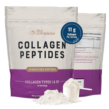 Collagen Peptides Powder - Grass-Fed Hydrolysed Collagen Powder Supplement Live ConsciousAu supplements