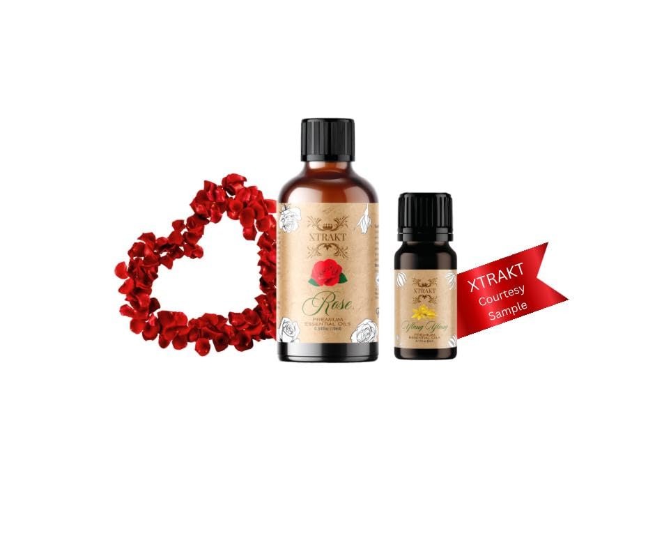 XTRAKT Pure Rose Essential Oil - Therapeutic Grade Aromatherapy Oil for Elegance and Emotional Balance XTRAKTAu supplements
