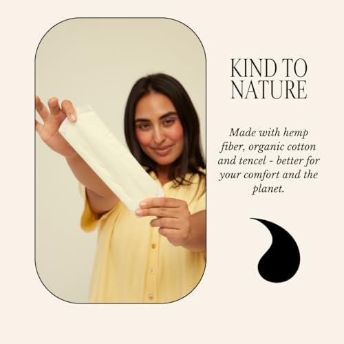 Rif Care Organic Menstrual Pads Feminine Hygiene Hemp Fiber Biodegradable Rif careAu supplements