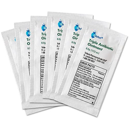Globe (144 Packets) Triple Antibiotic Ointment 0.9g, Single Packet, First Aid Ointment GlobeUS supplements