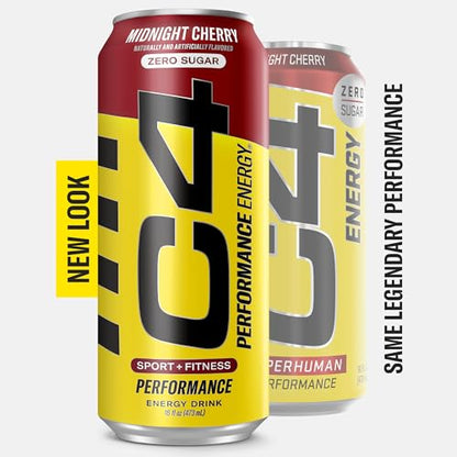 C4 Energy Carbonated Zero Sugar Energy Drink, Pre Workout Drink + Beta Alanine, Midnight CellucorUS supplements