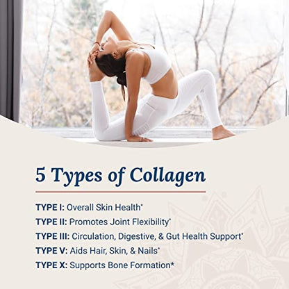 Live Conscious Beyond Collagen Multi Collagen Capsules - Types I, II, III, V & X Live ConsciousUS supplements
