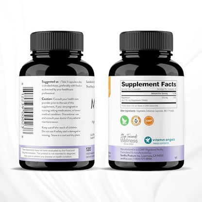 Sandhu's Magnesium Citrate Highly Absorbable Gluten, Soy Diary Free No Fillers Sandhu'sUS supplements