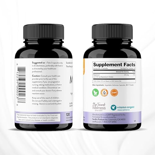 Sandhu's Magnesium Citrate Highly Absorbable Gluten, Soy Diary Free No Fillers Sandhu'sAu supplements