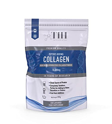Hydrolysed Collagen Powder (Bovine) - High Protein Grass Fed Unflavoured Peptides The Intelligent HealthUS supplements