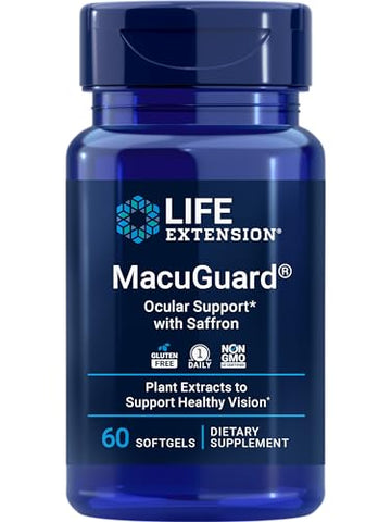 Life Extension MacuGuard Ocular Support with Saffron – Eye Health Supp Life ExtensionUS supplements