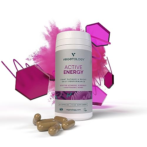 Vegetology Energy Supplements – Iron, Vitamin C & B2, B12, Folate & More – Vitamin Supple VEGETOLOGYUS supplements