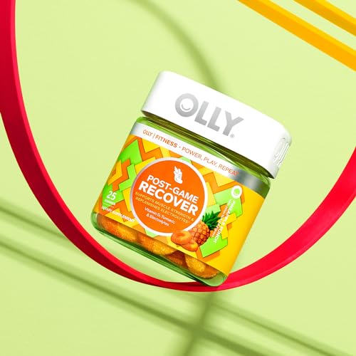 OLLY Post-Game Recover Workout Gummy Rings, Vitamin D, Turmeric, Electrolytes, Pineapple OLLYAu supplements