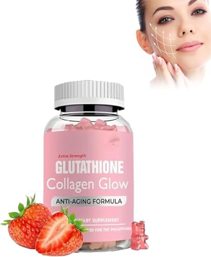 Glutathione Collagen Gummies,Glutathione Collagen Glow Gummies for Dark Spot,60 Pieces NNOVATAu supplements