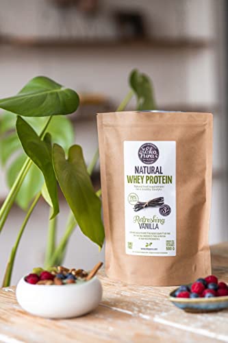 Ekopura Natural Whey Protein - Vanilla - 500g | 78% Protein | 100% Natural Grass Fed Whey EkopuraAu supplements