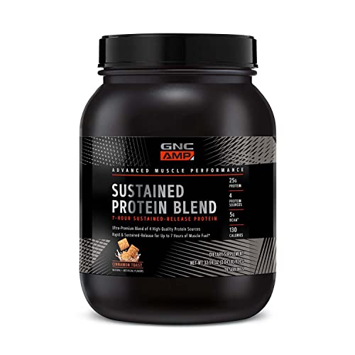 GNC AMP Sustained Protein Blend | Targeted Muscle Building and Exercise Formula GNCAu supplements