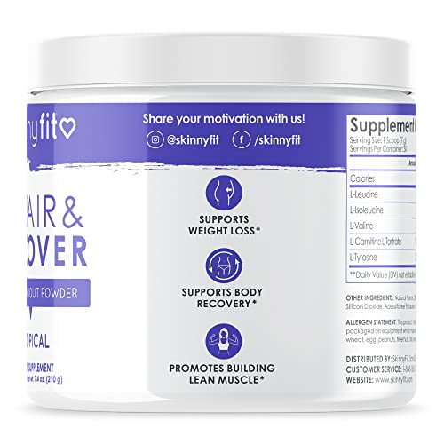 SkinnyFit Repair & Recover 30 Servings: BCAA Powder for Women, Branched Chain Amino SkinnyFitUS supplements