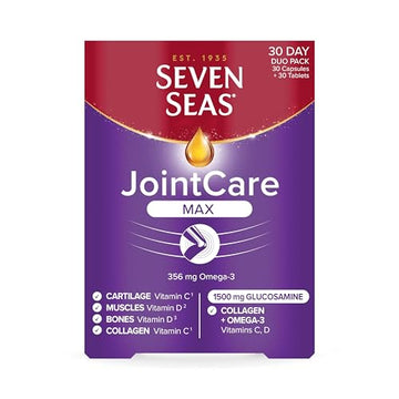 Seven Seas JointCare Max, With High-Strength Glucosamine plus Omega-3, Collagen Seven SeasUS supplements