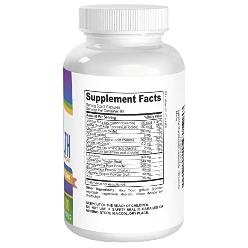 3-Month Thyroid Support Supplement (All-in-1 Formula) with 14 Active Ingredients Elevate Recovery SupplementsAu supplements