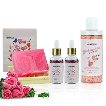 Yoni Wash & Yoni Oil & Yoni Soap for Women Set, 5.29oz Yoni Soap Bar, 2 * 30ml Feminine Oil, 6.7 fl.oz yonisayoAu supplements