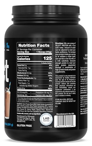 PEScience Select Low Carb Protein Powder, Chocolate Truffle, 27 Serving, Keto Friendly PEScienceUS supplements