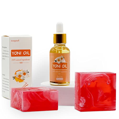 Yoni Soap Bar Yoni Oil Set Of 3, Vaginal Wash Eliminates Odor Ph Balance for Women, Feminine Wash tovaginshAu supplements