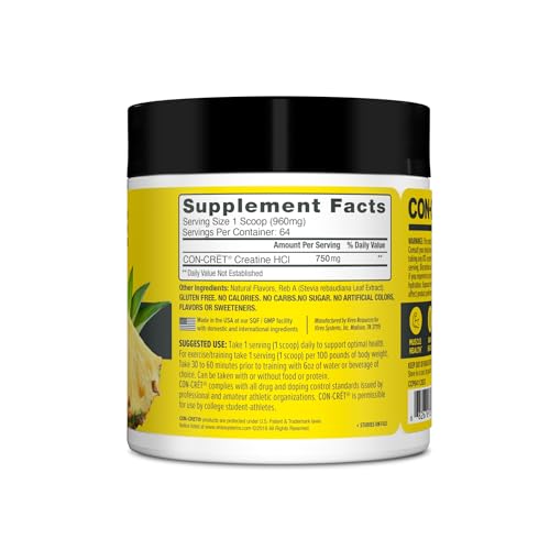 CON-CRET Creatine HCl Powder | Supports Muscle, Cognitive, and Immune Health ProMera SportsUS supplements