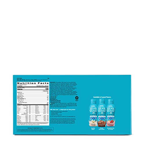 GNC Total Lean Lean Shake 25 - Strawberries and Cream - 12 Bottles GNCUS supplements