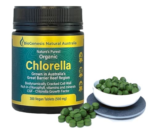 Biogenesis Organic Chlorella Tablets | Australian Grown | Chlorophyll-Rich BiogenesisUS supplements