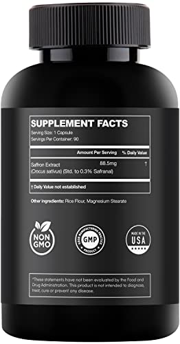 Saffron Supplements - 100% Pure Saffron Extract Mood Enhancer for Women and Men ZuvaLabsAu supplements