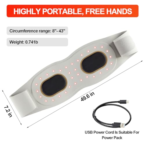 Red Light Therapy Belt Vibrating for Muscle Recovery and Pain Relief DYUFAu supplements