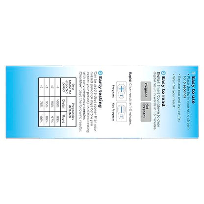 Clearblue Pregnancy Test Combo Pack, 10ct - Digital with Smart Countdown & Rapid ClearblueUS supplements