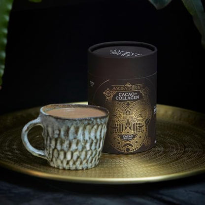 Ancient + Brave - Cacao + Collagen Powder 250g - Peruvian Raw Cacao Hot Chocolate with Grass-Fed Hydrolysed Bovine Collagen Ancient + BraveUS supplements