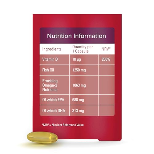Seven Seas Omega-3 Fish Oil, Max Strength, Omega 3 + Vitamin D For Whole Body Health Seven SeasUS supplements