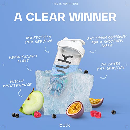 Bulk Clear Whey All in One, Protein Powder Shake, Blue Raspberry, 500 g BulkAu supplements