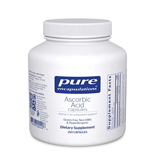Pure Encapsulations Ascorbic Acid Capsules | Vitamin C Supplement Pure EncapsulationsUS supplements