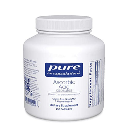 Pure Encapsulations Ascorbic Acid Capsules | Vitamin C Supplement Pure EncapsulationsUS supplements