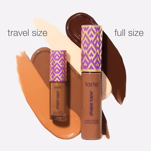tarte Shape Tape Concealer – Full-Coverage Creaseless Soft Matte Finish, Brightening Under-Eye & Face Makeup, 16hr Longwear, Vegan & Cruelty-Free, Full Size, 16N fair-Light Neutral tarteAu supplements