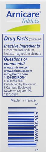 Boiron Arnicare Tablets for Pain Relief from Muscle Pain, Joint Soreness, Swelling from Injury or Bruises BoironAu supplements