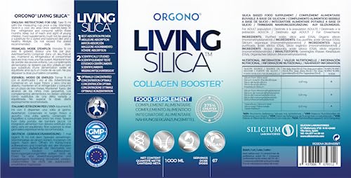 Orgono Living Silica Collagen Booster Liquid | Vegan Liquid Silica Supplement Collagen Booster Orgono Living SilicaAu supplements