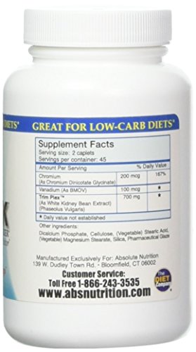 Absolute Nutrition CBlock Carb/Starch Blocker, 90 Caplets Absolute NutritionAu supplements