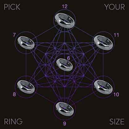 Genuine Magnetic Hematite Rings, 3 Rings in Each Order, Black Hematite Ring LUXSTRAUS supplements