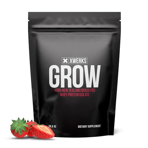 Xwerks Grow 100% New Zealand Grass-Fed Whey Protein - 25g of Pure Isolate Protein XwerksUS supplements