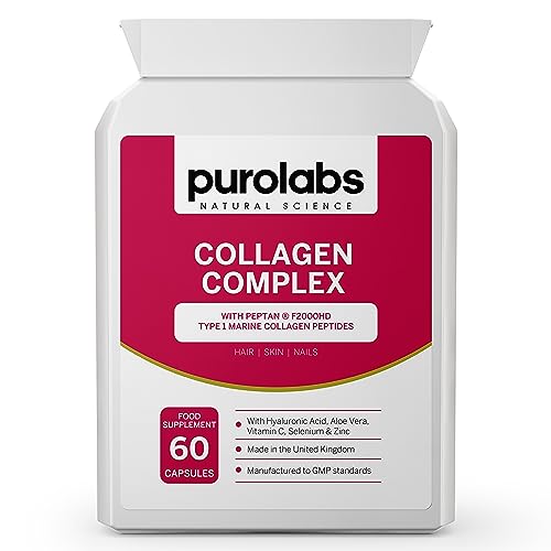 Marine Collagen Complex - Collagen Supplement for Women & Men - with Hyaluronic Acid & Vitamin C - High Strength PurolabsUS supplements