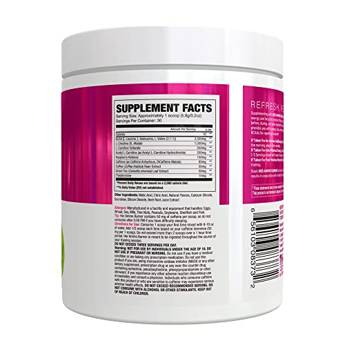 Her Thermogenic Amino Women's Pre Post & Intra Workout Booster (Strawberry Kiwi,30 Servings) NLA for HerAu supplements