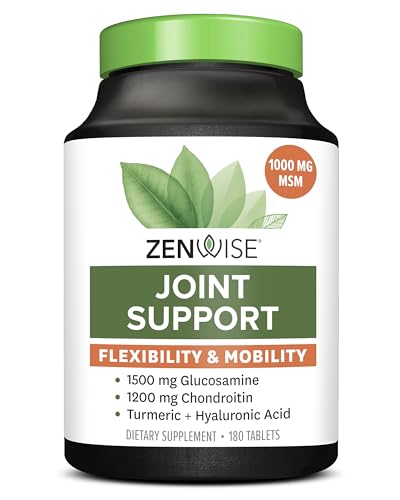 Zenwise Health Glucosamine Chondroitin MSM - Joint Support Supplement with Turmeric Zenwise HealthUS supplements