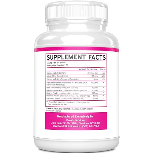 Vaginal Moisturizer & Vaginal Dryness Supplement (150 Capsules) Support Vaginal Wetness & Health DORADO NUTRITIONAu supplements