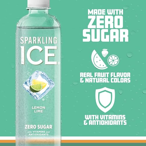 Sparkling Ice, Lemon Lime Sparkling Water, Zero Sugar Flavored Water, with Vitamins Sparkling ICEUS supplements