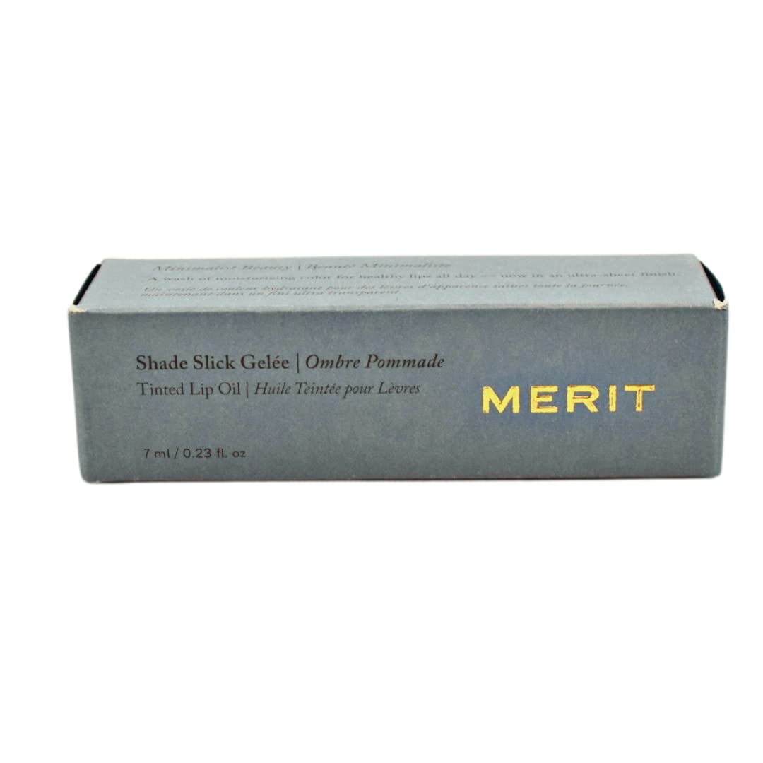 MERIT Shade Slick Gelée Sheer Tinted Lip Oil Les Deux MeritAu supplements
