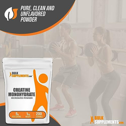 BulkSupplements Micronized Creatine Monohydrate Powder (1 kilogram) BULKSUPPLEMENTS.COMUS supplements