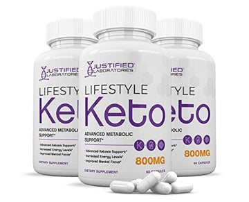 (3 Pack) Lifestyle Keto Pills 800MG Includes Patented goBHB Exogenous Ketones Advanced Justified LaboratoriesAu supplements