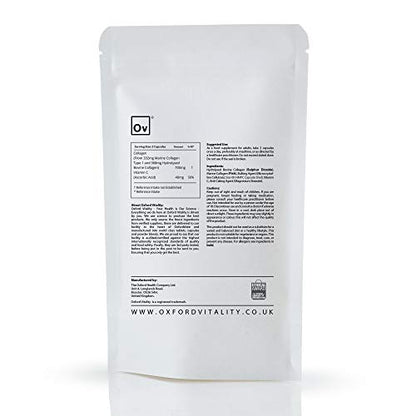 Collagen and Vitamin C Capsules | High Strength and Quality | Oxford Vitality (365) Ov OXFORD VITALITYUS supplements