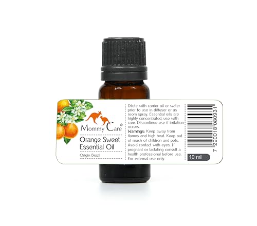 mommy care Sweet Orange Essential Oil for Aromatherapy 0.338 fl oz Brazil Origin MOMMY CAREAu supplements