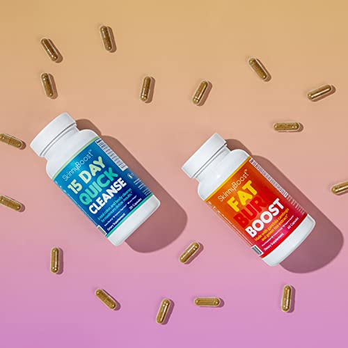 SkinnyBoost Fat Burn & 15 Day Quick Cleanse KIT-Vegan Capsules, Easy to Use: Detox SkinnyBoostAu supplements