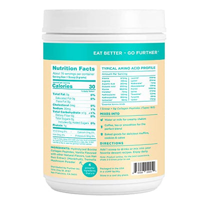 Further Food Best Collagen Peptides Powder Vanilla Flavored Keto Grass-Fed Collagen Further FoodUS supplements